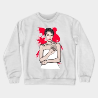 Winona Ryder - An illustration by Paul Cemmick Crewneck Sweatshirt